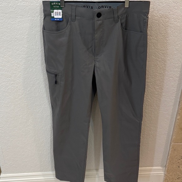 NWT Orvis Men's Charcoal Tech Pant, Size 36W x 30L, Gray - Picture 9 of 12